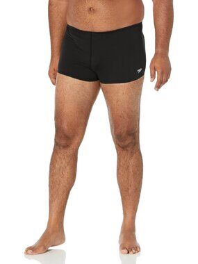 Speedo Men's Swimsuit Square Leg Endurance+ Solid 38